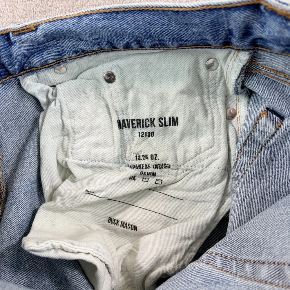 Buck Mason 13.25 oz Japanese Denim‎ Maverick Slim Jeans L042 Men 32x34 NWT $228